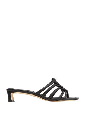 Carmel 35 Braided Leather Mules